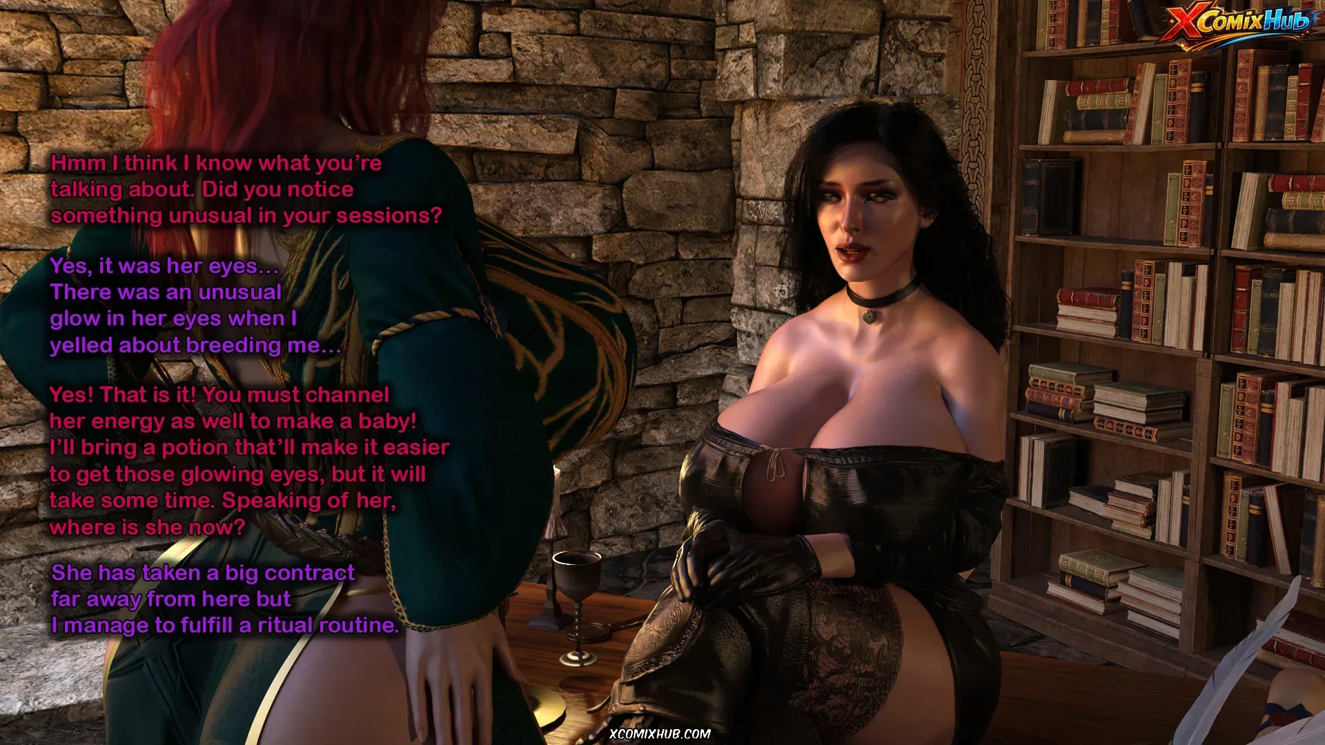 Yennefer's Ritual Serge3dx 174 Comic Page 174
